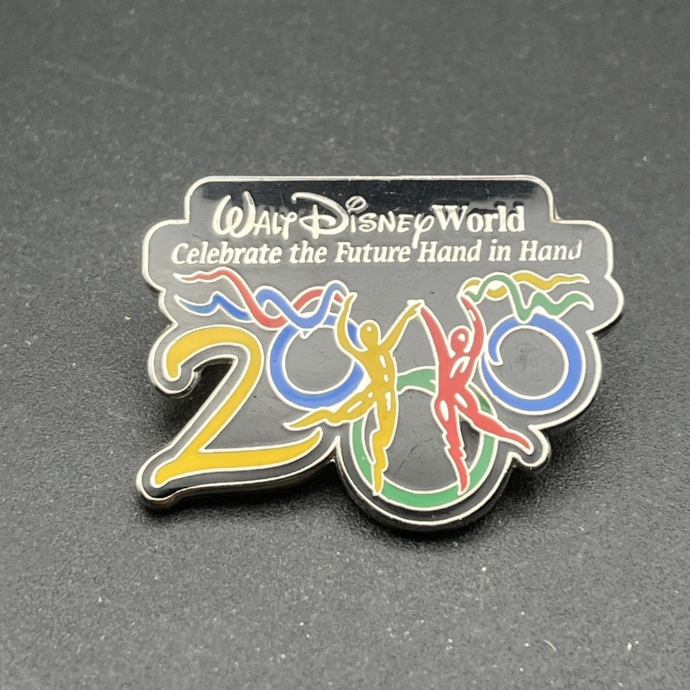 Walt Disney World 2000‎ Celebrate The Future Hand In Hand Lapel Hat Pin